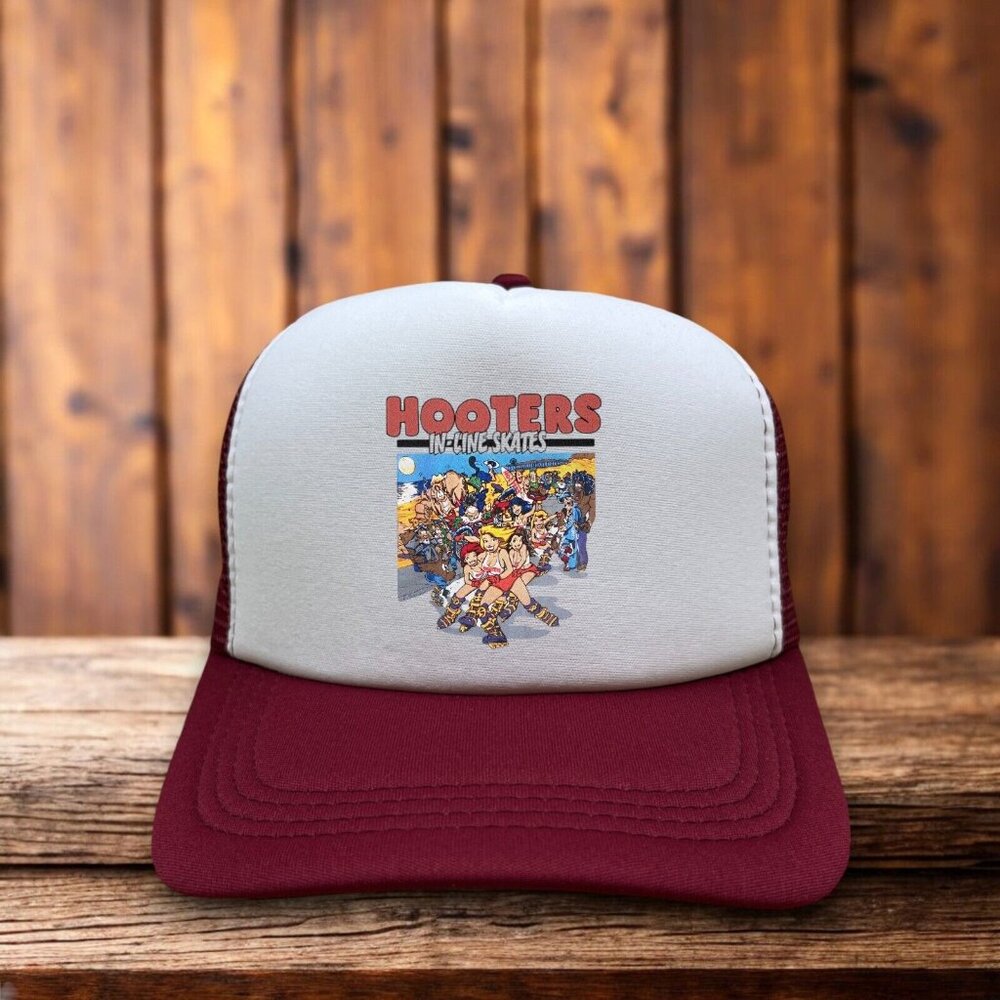 Hooters Inline Skating 1980s Throwback Cap Mens Trucker Hat Adjustable Snapback